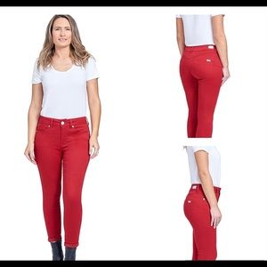 Seven7 Red Dahlia Womens High Rise Booty Shaper Skinny Jeans Size 8